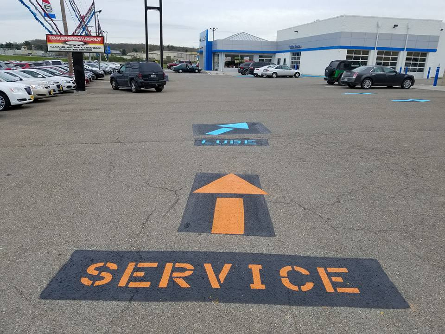 Parking Lot Signage, Power Washing Services Newark, Zanesville